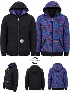 Blizzard Heroes of the Storm Reversible Quilted Hoodie Jacket Men XL 2015 Gamer